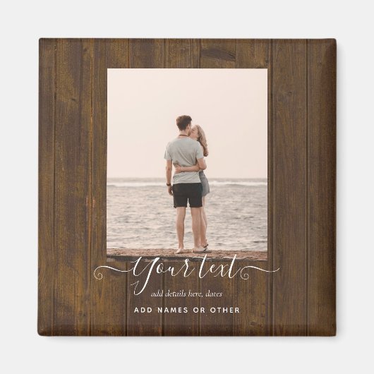 Rustikales FOTO spendet Freunde der Textfamilie Magnet (Vorne)