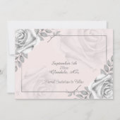 Rustikales Foto-Template für die Rose Save the Dat Date (Rückseite)