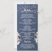 Rustikales Foto Twinkle Lights Floral Programm (Rückseite)