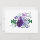 Rustikales FOTO Vielen Dank Karten Blue Blumen (Rückseite)