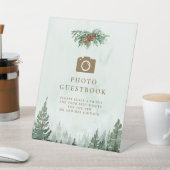 Rustikales Foto Watercolor Forest Sockelschild (In SItu)