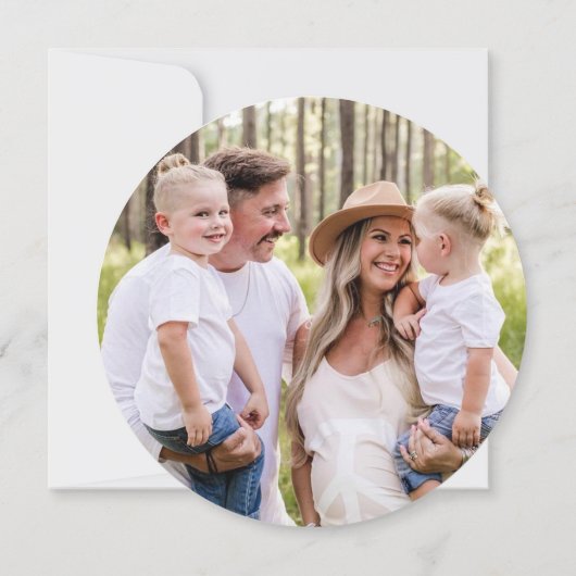 Rustikales Foto Weihnachten (Rückseite)