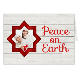 Rustikales Foto Weihnachtskarte