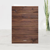 Rustikales Foto zum Vater der besten Hunde Karte (Rückseite)