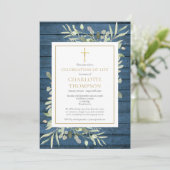 Rustikales Foto zur Beerdigung des Lebens Einladung (Stehend Vorderseite)