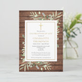 Rustikales Foto zur Beerdigung des Lebens Einladung (Stehend Vorderseite)