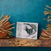 Rustikales Foto zur Erinnerung an den Pet-Loss-Pet Fotoplatte (Seite)