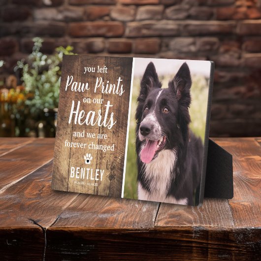 Rustikales Foto zur Erinnerung an Holzpferde Fotoplatte