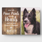 Rustikales Foto zur Erinnerung an Holzpferde Fotoplatte (Vorderseite)