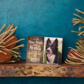 Rustikales Foto zur Erinnerung an Holzpferde Fotoplatte (Seite)