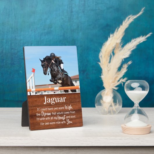 Rustikales Foto zur Erinnerung an Pferde Fotoplatte (Seite)