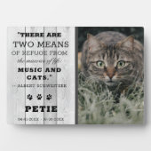 Rustikales Foto zur Katzen-Gedenkstätte Fotoplatte (Vorderseite)