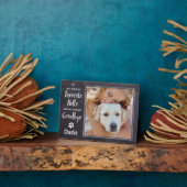 Rustikales Foto zur Personalisierten Begutachtung Fotoplatte (Seite)