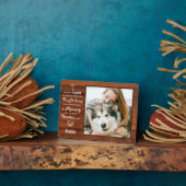 Rustikales Foto zur Personalisierten Begutachtung Fotoplatte (Seite)