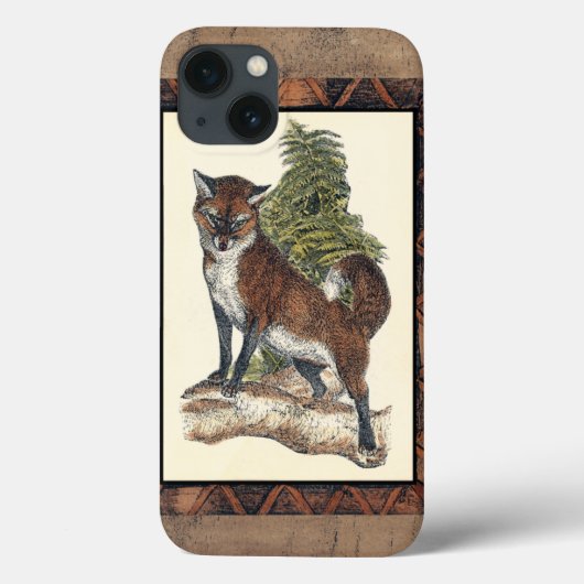 Rustikales Fox Stepping auf einem Baumstamm Case-Mate iPhone Hülle (Rückseite)