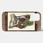 Rustikales Fox Stepping auf einem Baumstamm Case-Mate iPhone Hülle (Rückseite (Horizontal))