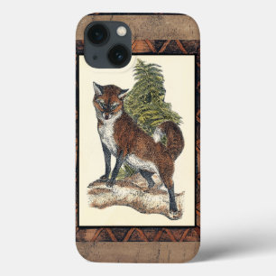 Rustikales Fox Stepping auf einem Baumstamm Case-Mate iPhone Hülle
