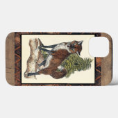 Rustikales Fox Stepping auf einem Baumstamm Case-Mate iPhone Hülle (Rückseite (Horizontal))
