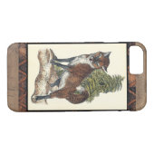 Rustikales Fox Stepping auf einem Baumstamm Case-Mate iPhone Hülle (Rückseite (Horizontal))