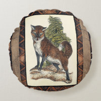 Rustikales Fox Stepping auf einem Baumstamm