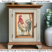 Rustikales französisches Bauernhaus Rooster DB6L D Seidenpapier