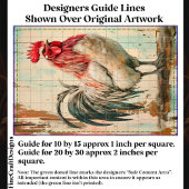 Rustikales französisches Bauernhaus Rooster DB6R D Seidenpapier