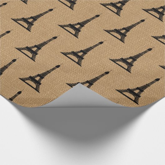 Rustikales französisches geschenkpapier (Ecke)