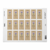 Rustikales französisches Lavendel-Beauty-Label Adressaufkleber (Vorne)