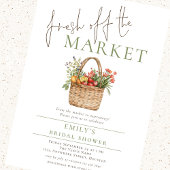 Rustikales Fresh off Market Sage Brautparty Einladung
