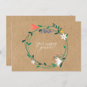 Rustikales Fresh Spring Florengarten Dankeskarte (Vorne/Hinten)