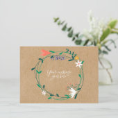 Rustikales Fresh Spring Florengarten Dankeskarte (Stehend Vorderseite)