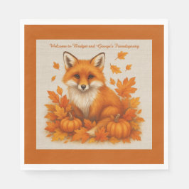rustikales Friendsgiving Fuchs & Herbst verlässt P Serviette