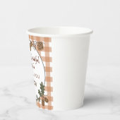 Rustikales Friendsgiving Holiday Party Tableware Pappbecher (Links)