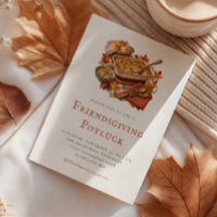 Rustikales Friendsgiving-Potluck-Dinner