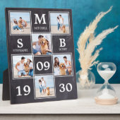 Rustikales, frisch verheiratetes Personalisiertes  Fotoplatte (Seite)