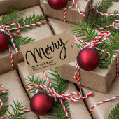 Rustikales Frohe Weihnachten Geschenkanhänger