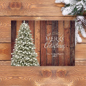 Rustikales fröhliches Weihnachtsbaum Weihnachten