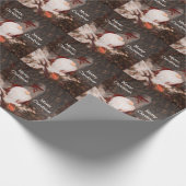 Rustikales fröhliches Weihnachtsgebirge Vintages B Geschenkpapier (Ecke)