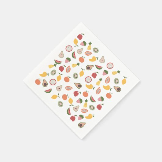 rustikales Fruchtmuster Serviette (Ecke)