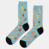 rustikales Fruchtmuster Socken (Linkes Detail)