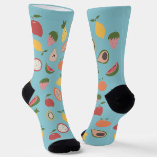 rustikales Fruchtmuster Socken