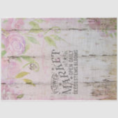 Rustikales Frühlingswasser Blume Marktname Seidenpapier (Vorderseite)