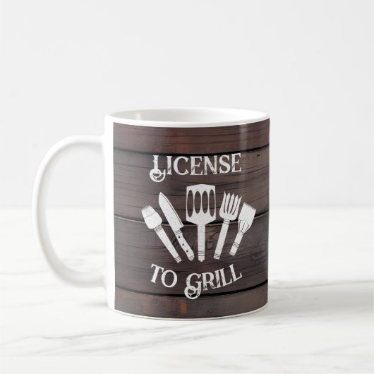 Rustikales Funny Cooking Geschenk Herrenlizenz zum Kaffeetasse (Links)