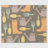 Rustikales Gartenbaupapier Geschenkpapier (Flach)