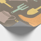 Rustikales Gartenbaupapier Geschenkpapier (Ecke)