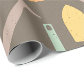 Rustikales Gartenbaupapier Geschenkpapier (Rolleneckpunkt)