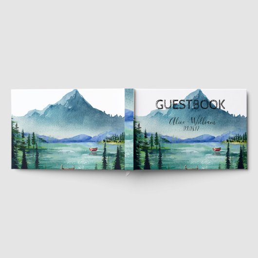 Rustikales Gästebuch am See (Voll)