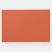 Rustikales Gästebuch Orange Forest Green (Rückseite)