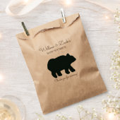 Rustikales Gastgeschenk Bärentaschen Kraft BEA-100 Geschenktütchen (Ausgeschnitten)