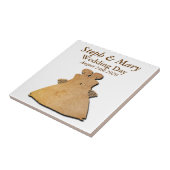 Rustikales Gay Wedding Geschenk Tile für Lesbische Fliese (Seite)